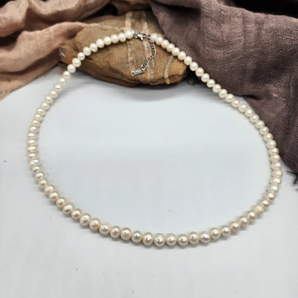 Men's Pearl Necklace Celebrity Men's Designer Natural Pearls for Man